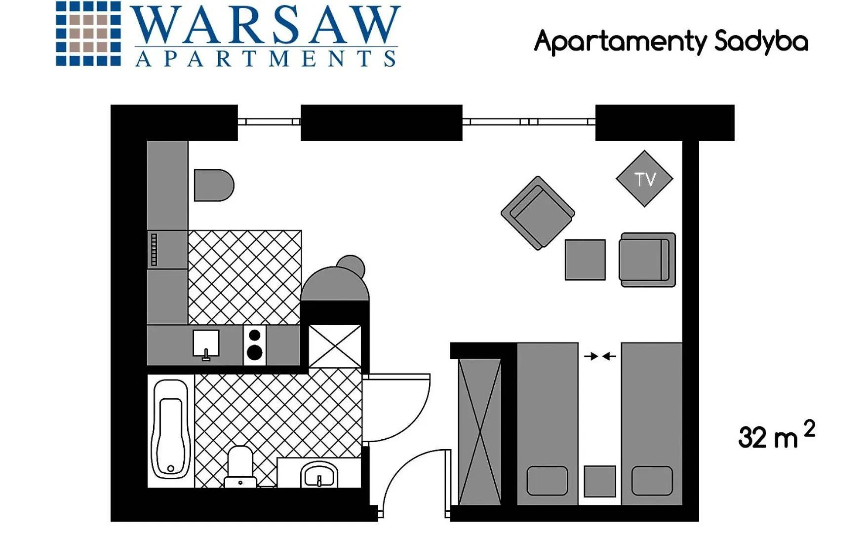 Warsaw Apartments - Apartamenty Sadyba 3*,  Polsko
