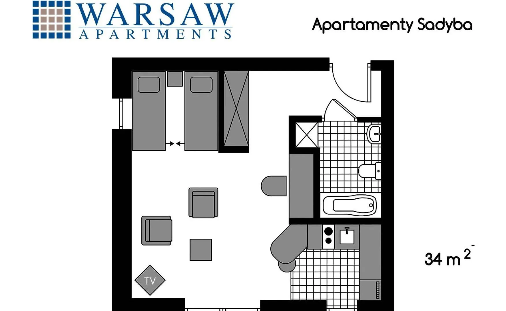 Warsaw Apartments - Apartamenty Sadyba 3*,  Polen
